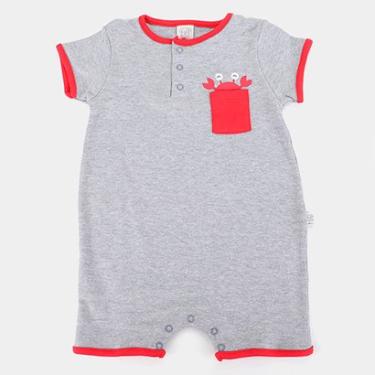 Imagem de Macaquinho Bebê Pingo Lelê Curto C/ Bolso Masculino-Masculino