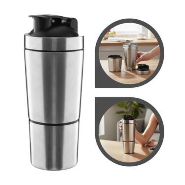 Imagem de Garrafa Coqueteleira Shaker Ball Inox Academia Esporte 750ml - Kadê
