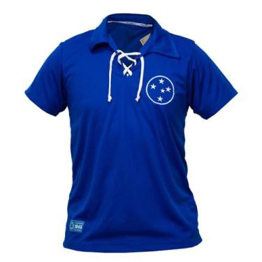 Imagem de Camisa Cruzeiro Polo Retrô 1945 Símbolo Bordado - Masculino - RetrôMan