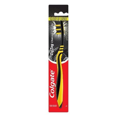 Imagem de Escova Colgate Infusão de Carvão Zig Zag Média