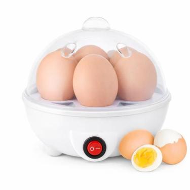 Imagem de Cozedor De Ovos Elétrico Portátil 110v - Até 7 Ovos - Branco - Sihcar,