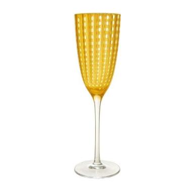 Imagem de Taça Para Espumante Champanhe De Vidro Orquídea âmbar 200ml Wolff