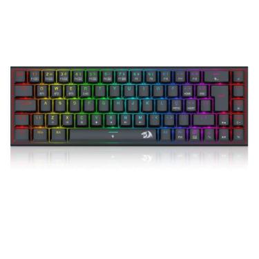 Imagem de Teclado mecanico gamer ryze pro rgb wireless switch brown redragon k63