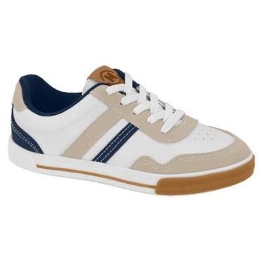 Imagem de Sapatênis Molekinho 2842217 Infantil Masculino, Branco areia marinho, 