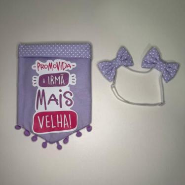 Imagem de Bandana para Cachorro  Promovido(a) a Irmão/Irmã Mais Velha  Acessório