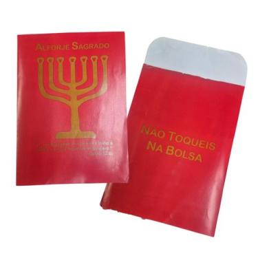 Imagem de Envelope Alforje Sagrado Dizimo e Oferta Vermelho - novo israel, 100 u