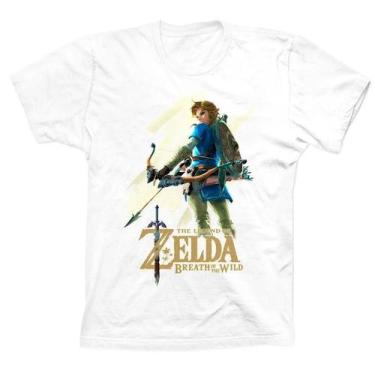 Imagem de Camiseta Link - Zelda: The Breath of The Wild - Stampartz, Branco