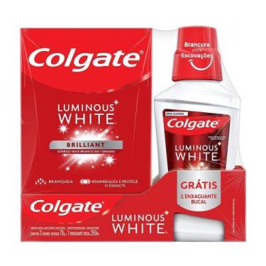 Imagem de Creme Dental Colgate Luminous White Brilliant 70g - Embalagem com 3 Un
