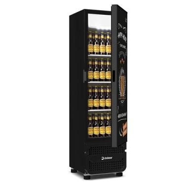 Imagem de Cervejeira Imbera 243 Litros Porta Cega Preta Happy Hour CCV144 127v, 