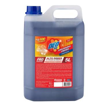 Imagem de Lava roupas liquido concentrado 5 litros limpeza pesada - Deoline