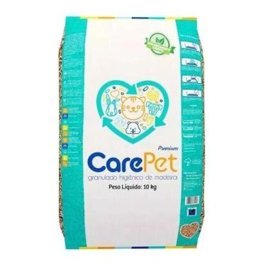 Imagem de Areia Granulada De Madeira Carepet Premium Para Gatos - 10kg - Congrat