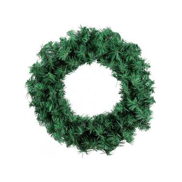 Imagem de Guirlanda Festão Aramado Verde Largo Gigante 80cm 250 Galhos - Magizi