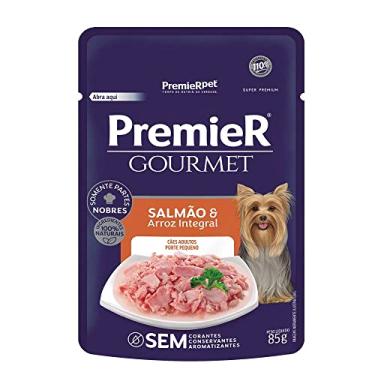 Imagem de Ração Úmida Premier Gourmet Cães Pequeno Porte Salmão E Arroz Integral - 85g
