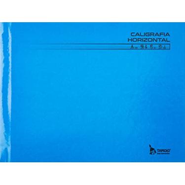 Imagem de Caderno de Caligrafia, Brochura, Tamoio, Capa Dura, Horizontal, 1/4, Azul, 48 Folhas, Unidade