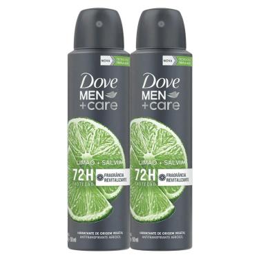 Imagem de Desodorante Dove Limão e Sálvia Men + Care Aerossol 150ml | Kit com duas unidades