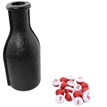 Imagem de RLECS 1 conjunto de coqueteleira de bilhar para piscina Snooker mesa de bilhar Kelly garrafa com ervilhas vermelhas e brancas
