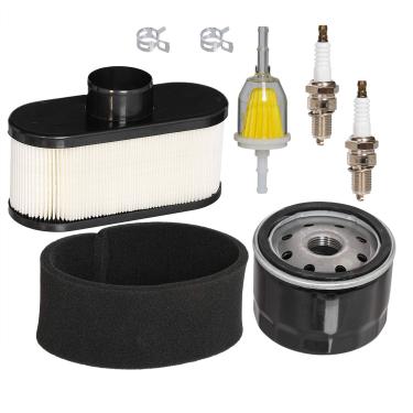 Imagem de Filtro de ar HIFROM, filtro de óleo pré-filtro de limpeza, filtro de combustível, vela de ignição, kit de afinação para Cub Cadet LTX1050 RZT50 RZT54, motor de cortador de grama, substitui 11013-7047 49065-7002