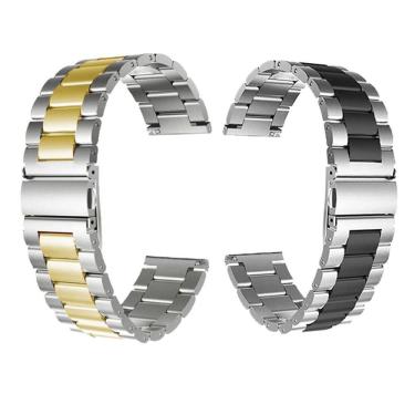 Imagem de Pulseiras Inox Smartwatch Kit 2 Uni Smartband Elos