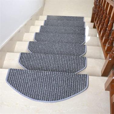 Imagem de Tapetes de escada 2 pacotes antiderrapante macio protetor de escada tapete de segurança escada degraus autoadesivo corredor de escada tapetes de escada, D, 65 * 24 cm + 3 cm