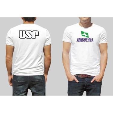 Imagem de Camiseta Usp Aeronáutica Universidade De São Paulo - Tritop Camisetas