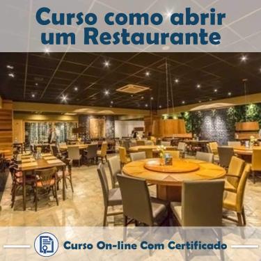 Imagem de Curso online em videoaula de Como Abrir um Restaurante com Certificado