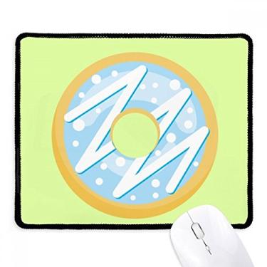 Imagem de Mousepad Blue Doughnut Sobremesa Sweet Food Tapete de borracha para jogos