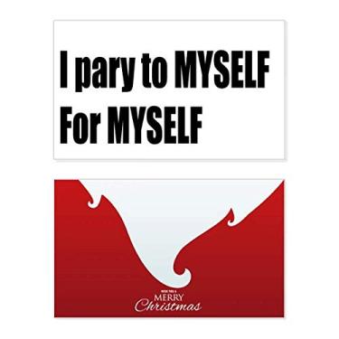 Imagem de Pray To Myself For Myself Holiday Holiday Merry Christmas Congrats Card Christmas Letter Message