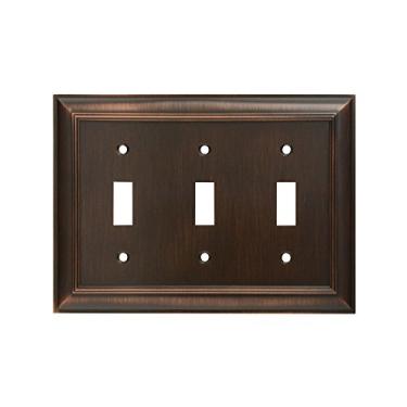 Imagem de Placas de parede da marca CKP, Placa para parede, Triple Switch, Oil-Rubbed Bronze
