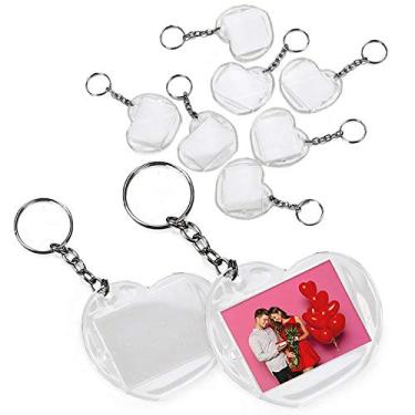 Imagem de StarCountry - Chaveiro Acrílico 3x4 Coração - 50 pças