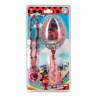 Imagem de Kit de Beleza Escova Miraculous Ladybug Multikids - BR1762