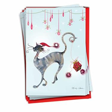 Imagem de TBCC-XS-Box-6 Seasons saudações, Boxed Catitude Festive Felines B3301AXSG, 12 Christmas Card Pack (SKU:B3301AXSG)
