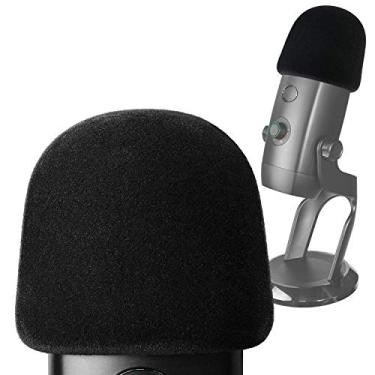 Imagem de Filtro Pop para Blue Yeti X Mic - Capa de para-brisa para microfone de espuma com cobertura de tecido semelhante a veludo para reduzir ruídos de microfone da YOUSHARES