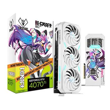 Imagem de maxsun Placa de vídeo Geforce RTX 4070 Ti iCraft Edição Limitada OC 12GB GDDR6X GPU para jogos de computador PC HDMI2.1 DLSS 3.5 PCIE 4.0 X16 RGB