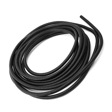 Imagem de Bettomshin 1 peça tubo corrugado conduíte de fio PP tubo de polietileno não dividido mangueira de tubo de fio flexível 10 mm diâmetro interno 13 mm diâmetro externo 9 m longo para capa de cabo líquido manga preta