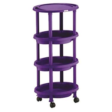 Imagem de Carrinho Auxiliar Cabeleireiro Salao De Beleza, Clean Dompel-roxo