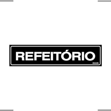 Imagem de Placa De Sinalização Refeitório 30x7 Ekomunike - A-426 F9e