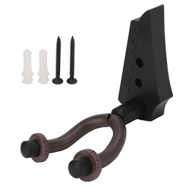 Imagem de Gancho De Montagem Em Parede Para Guitarra MOUMOUTEN, Suporte De Ferro Preto Para Baixo Elétrico Acústico, Ukulele, Banjo, Bandolim, Guitarras E Mais Instrumentos, Suporte ABS Com Parafusos