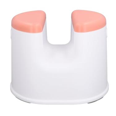 Imagem de Banqueta de Banho de Plástico Espessada, Cadeira de Banheiro Portátil Antiderrapante para Adultos, Idosos, Mulheres Grávidas, Design Multifuncional Leve, Almofadas (PINK)