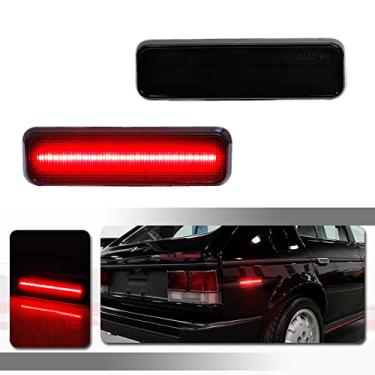 Imagem de Tonsya Para 1971-1993 Dogde RAM carregador D100 D150 D250 D350 Picape Plymouth Luzes Marcadoras Laterais Fumadas Lentes LED Vermelhas