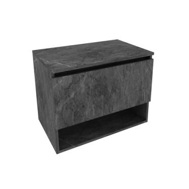 Imagem de Armário de Banheiro 1 Porta 1 Prateleira Mármore Lunar Bn3606 - Tecno Mobili