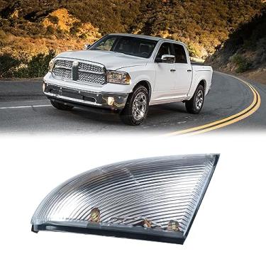 Imagem de Lâmpada LED frontal direita do lado do passageiro conjunto de lâmpada piscante branca compatível com Dodge Ram 1500 2500 2010-2018, Ram 1500 Classic 2019-2022, substituição para 68064948AA