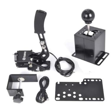 Imagem de ZHSYMX PC Racing Game USB Handbrake and Racing Simulator Shifter with Thrustmaster T300RS/GT 6+R For Logitech G29 G27 G25 G920