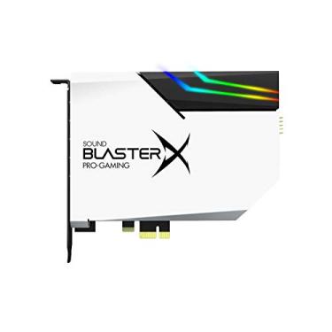 Imagem de CREATIVE Sound BlasterX AE-5 Plus Pure Edition SABRE32 Ultra-Class 32 bits/384 kHz PCI-e placa de som para jogos e DAC com Dolby Digital e DTS, fone de ouvido discreto Xamp Bi-amp, SNR de 122 dB,