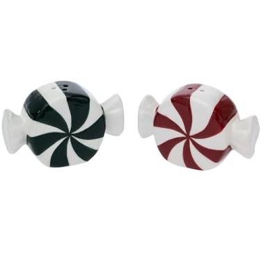 Imagem de Boston International Conjunto de coqueteleira de cerâmica para balcão e mesa de cozinha, conjunto de 2, hortelã-pimenta vintage