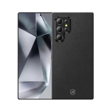 Imagem de Gshield Capa Case Capinha Couro Dual compatível com Magsafe para Samsung Galaxy (Preta, S24 Ultra)