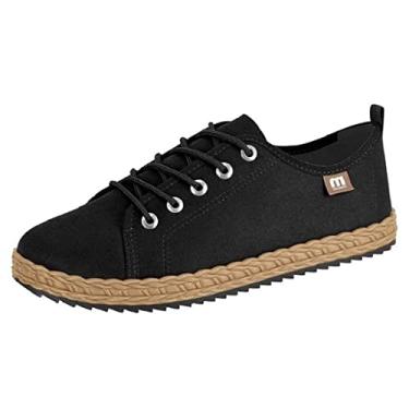 Imagem de Tênis Fem Moleca Camurça Flex Preto 5696.303 Tamanho:37;Cor:Preto
