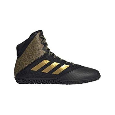 Imagem de adidas Men's Mat Wizard Hype Wrestling Shoes (7.5, Black/Gold)