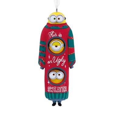 Imagem de Hallmark Minions Bob, Kevin e Stuart The Minions in Ugly Christmas Sweater Enfeite de Natal