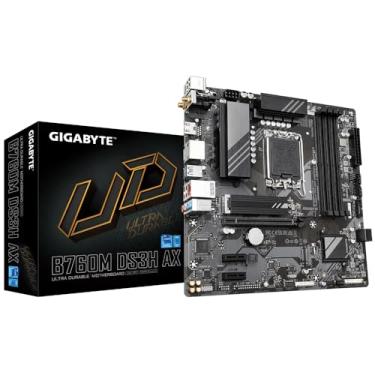 Imagem de Placa Mãe Gigabyte B760M DS3H AX WIFI (LGA 1700/4xDDR5/HDMI/DisplayPort/USB 3.2/M.2)