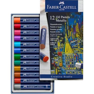 Imagem de ESTOJO GIZ PASTEL OLEOSO CREATIVE STUDIO 12 CORES METÁLICAS